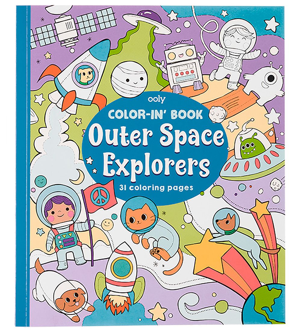 ooly COLOR-IN'BOOK (Outer Space Explorers)