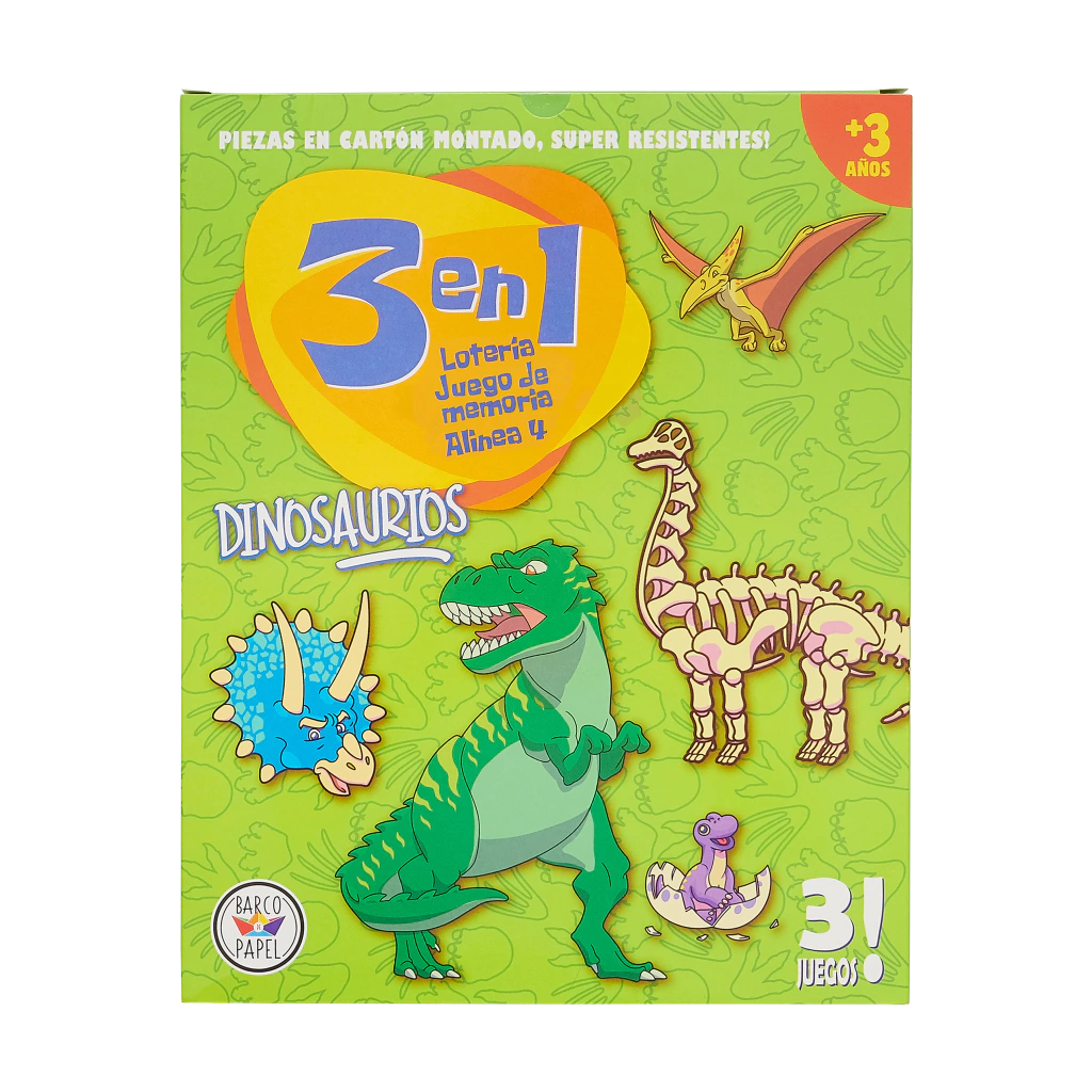 Barco de Papel-Dinosaurios 3 en 1 - Imagen 2