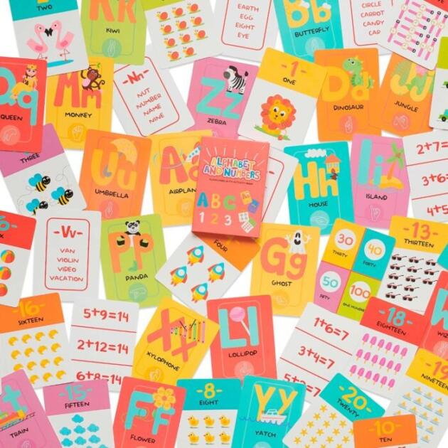 B.P Cards Alphabet And Numbers (Ingles)