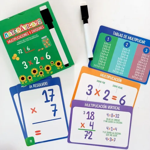 B.P Cartas Mate-Multiplicaciones y Divisiones - Imagen 2