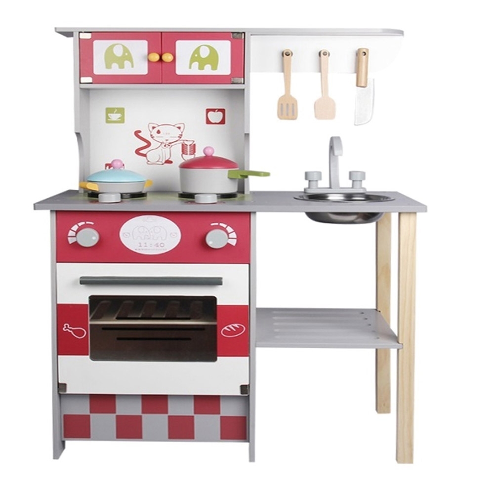 Cocina Americana Roja