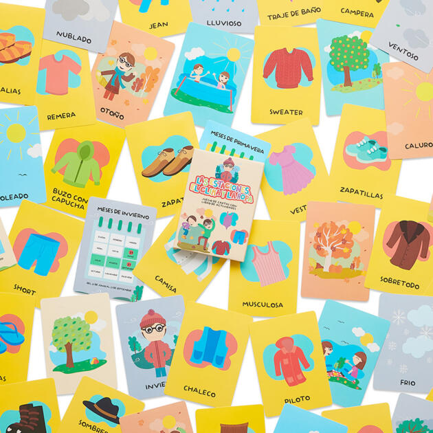 B.P Cartas Las Estaciones El Clima y La Ropa
