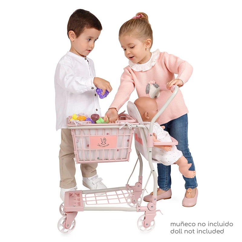 Carro de Supermercado Sweet con Accesorios y Portabebé DeCuevas Toys - Imagen 2