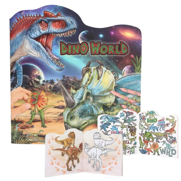 Depesche Dinosaur Dino World - Libro para colorear y calcomanías