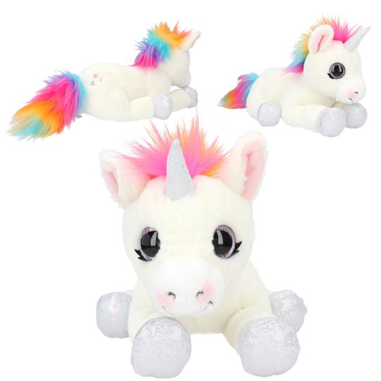 Peluche Unicornio acostado 30 cm