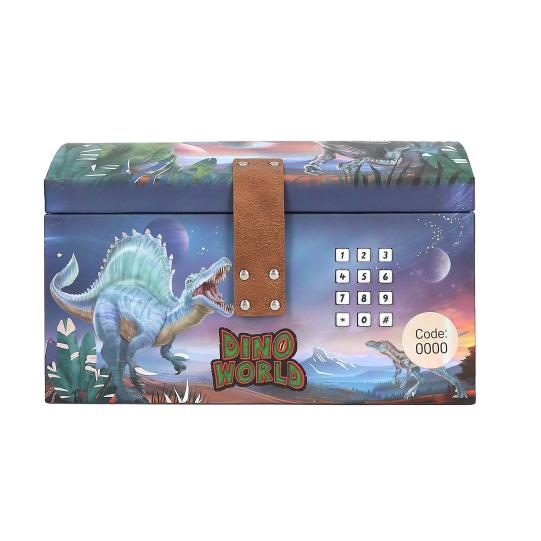 Dino World cofre del tesoro con código, sonido y luz - Imagen 4