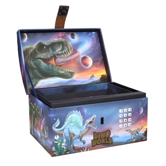 Dino World cofre del tesoro con código, sonido y luz - Imagen 2