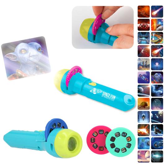 Linterna con efectos de imagen, Monster Cars SPACE FUN