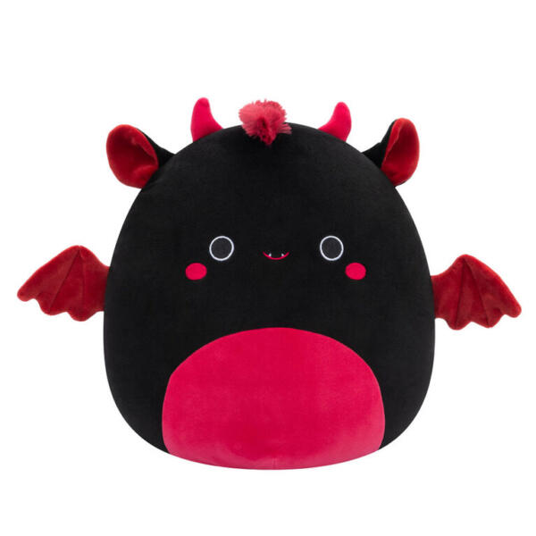 Peluche Squishmallows de 30 cm - Rebecca, la diabla de jersey negra y granate
