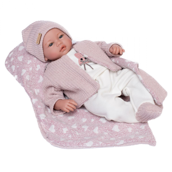 Muñeca Classic Eva – 46 cm con conjunto rosa