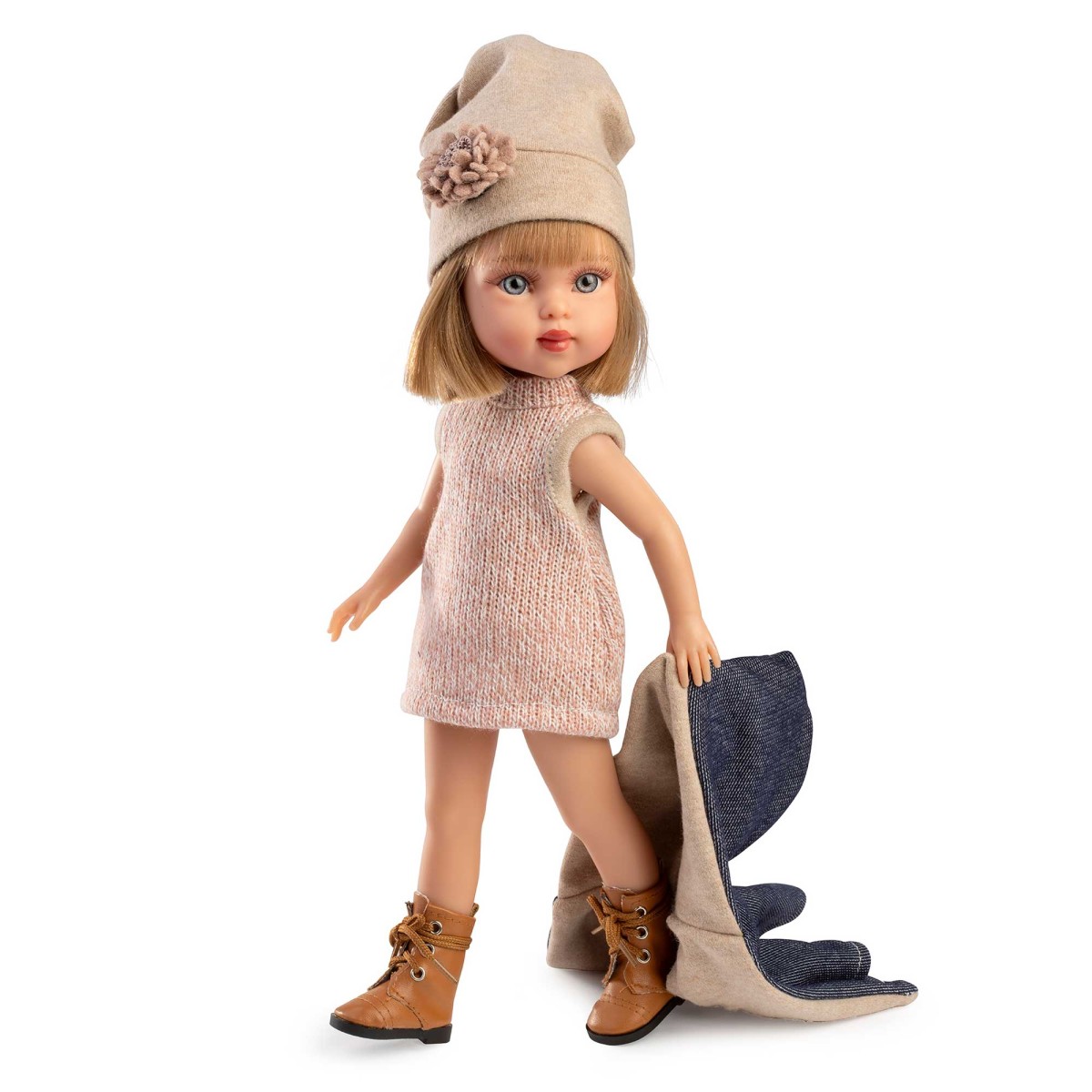 Muñeca Penelope Madrid – 33 cm con pelo rubio, vestido y chaqueta - Imagen 3