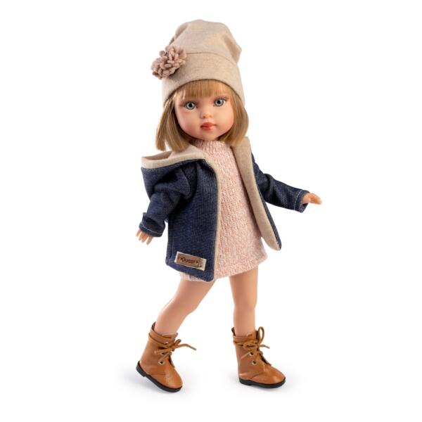 Muñeca Penelope Madrid – 33 cm con pelo rubio, vestido y chaqueta